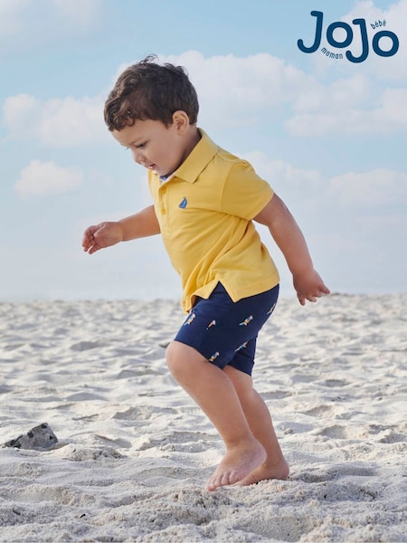 JoJo Maman Bébé Yellow Polo Shirt (D18266) | €21