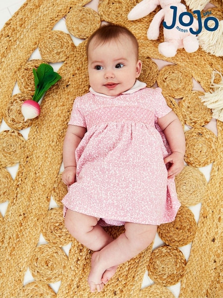 JoJo Maman Bébé Ditsy Floral Smocked Jersey Dress (D18277) | 40 €