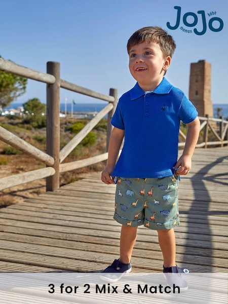 Kobaltblau - Jojo Maman Bébé Polo-Shirt (D18294) | 21 €