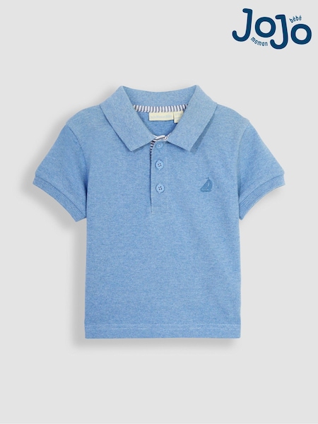 JoJo Maman Bébé Blue Polo Shirt (D18295) | €23