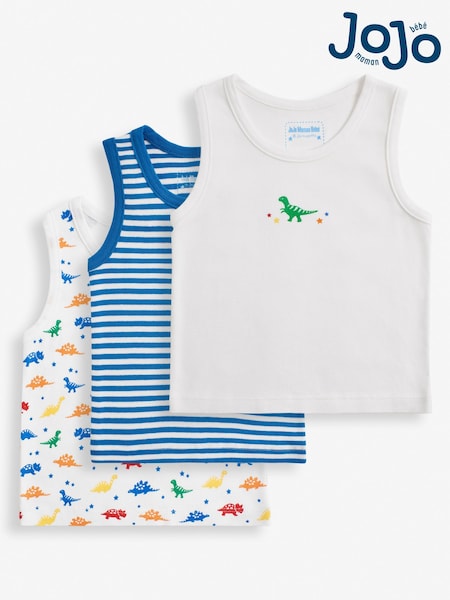 JoJo Maman Bébé 3-Pack Boys' Vest Set (D18322) | 26 €