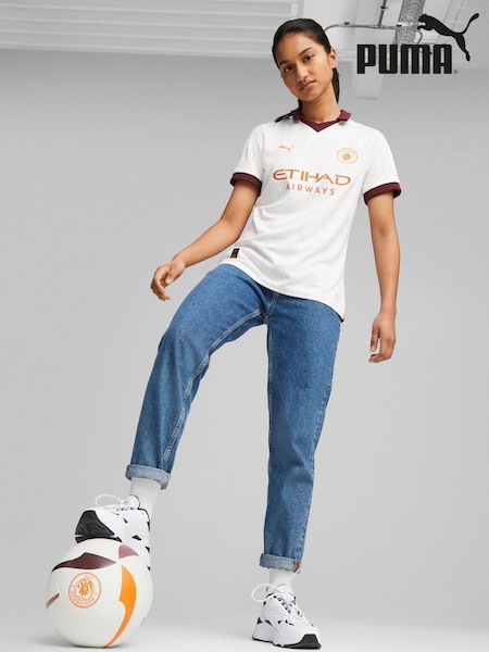 Puma White Manchester City Away Replica 23/24 Womens Football Shirt (D18518) | €99