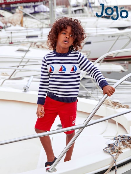 JoJo Maman Bébé Red Twill Shorts (D18645) | €29