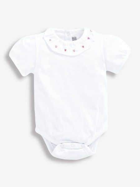 Weiß mit Herzmotiv - JoJo Maman Bébé Body (D18714) | 21 €