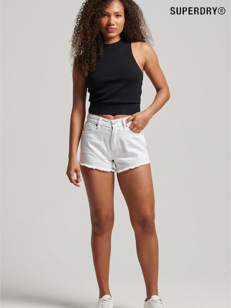 Superdry Optic Studios High Rise Denim Shorts (D18929) | €16