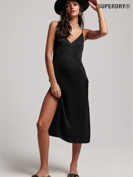 Superdry Black Studios Satin Cami Midi Dress (D19007) | €17.50