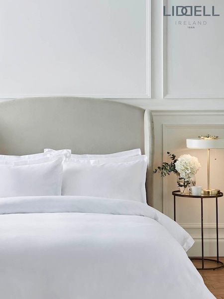 Liddell White 400 Thread Count Egyptian Cotton Duvet Cover and Pillowcase Set (D19232) | €133 - €239