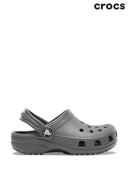 Crocs Grey Classic Toddler Unisex Clogs (D19786) | LEI 261