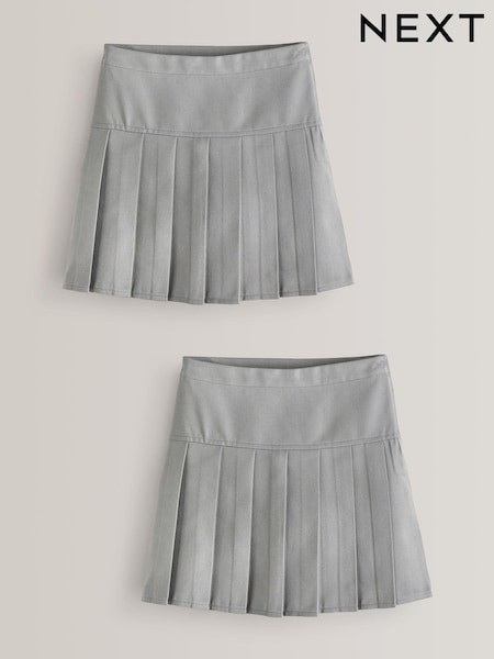 Hellgrau - Pleat Skirts 2 Pack (3-16yrs) (D20131) | 3 € - 6 €