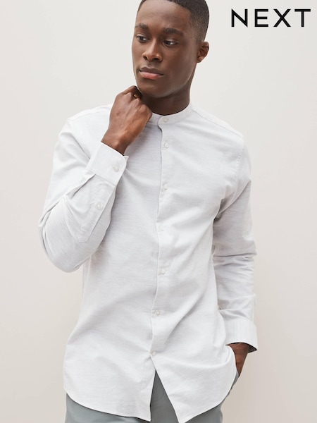 Gris chiné - Ajustement régulier - Chemise formelle Heritage (D20199) | € 6