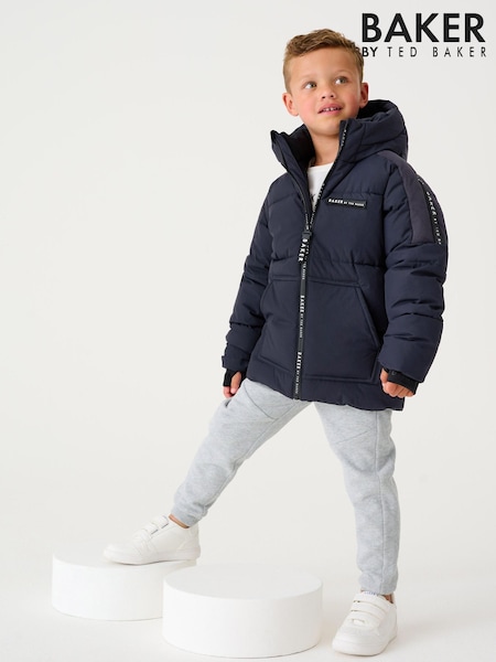 Marineblau - Baker by Ted Baker Shower Resistant Padded Coat (D20757) | 68 € - 76 €