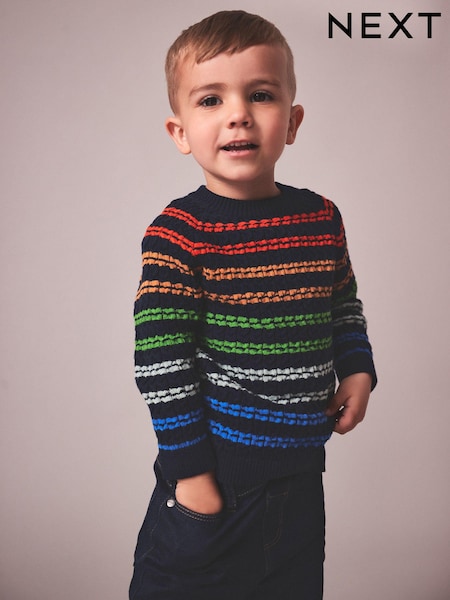 Več - Fine Gauge Striped Knitted Jumper (3mths-7yrs) (D20984) | € 10 - € 12