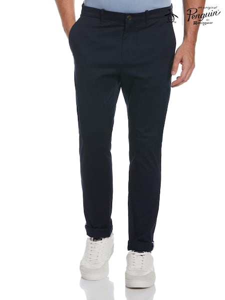 Albastru - Pantaloni Original Penguin Slim Fit (D22472) | 521 LEI