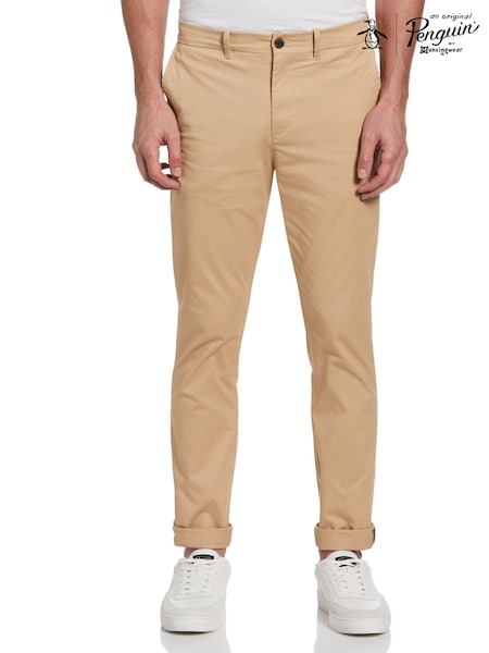 Maro deschis - Pantaloni Original Penguin Slim Fit (D22473) | 521 LEI
