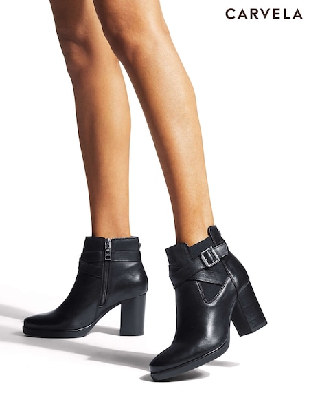 Carvela Buckle Detail Ankle Boots (D23013) | 787 QAR