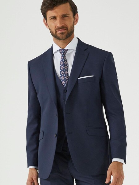 Skopes Montague Navy Blue Tailored Fit Suit Jacket (D23091) | €64