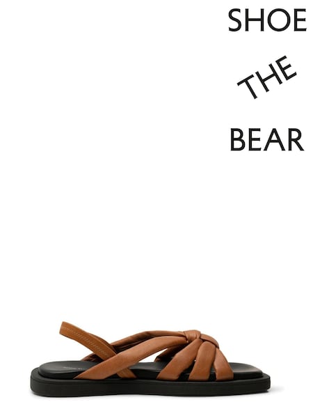 Shoe The Bear Kirsta  Tan Brown Slingback Sandals (D23572) | €84