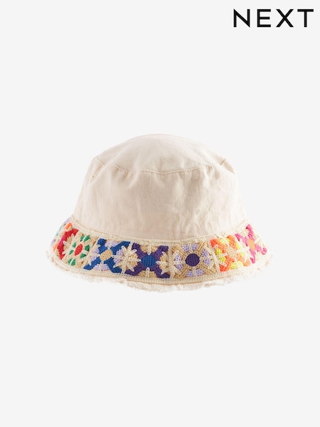Nevtralna kvačkana obroba - 100% Cotton Bucket Hat (3-16yrs) (D23869) | € 8 - € 11