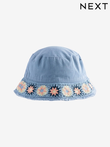 Denim kvačkana obroba - 100% Cotton Bucket Hat (3-16yrs) (D23870) | € 7 - € 11