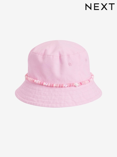 Roza obroba s perlicami - Bucket Hat (3-16yrs) (D23871) | € 9 - € 11
