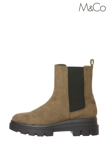 M&Co Green Track Sole Boots (D24447) | €24