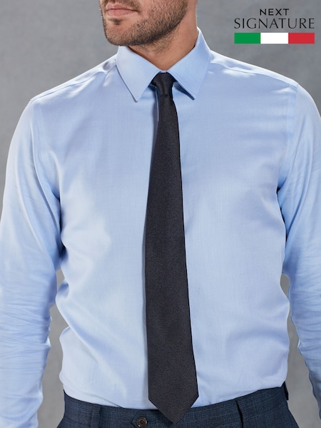 Navy Blue Signature Made In Italy Tie (D24750) | 86 QAR