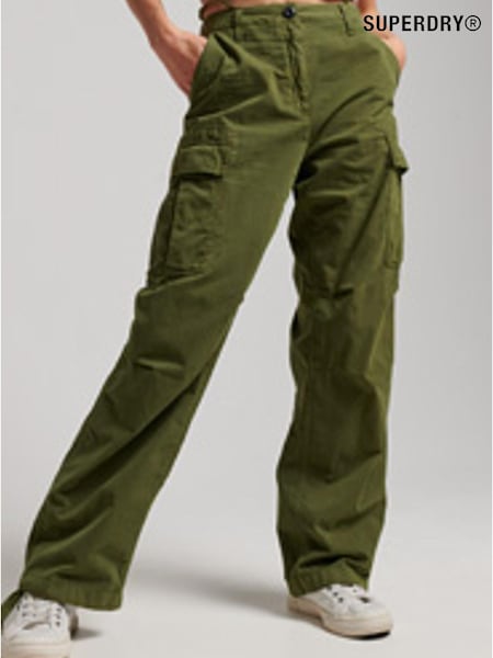 Superdry Green Vintage Low Rise Cargo Trousers (D25017) | €22.50