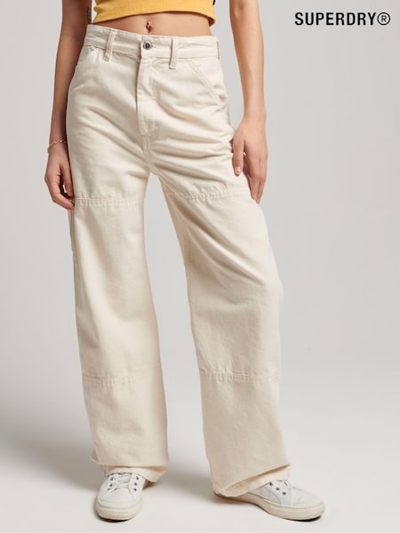 Superdry Natural Vintage Wide Carpenter Trousers (D25018) | €27