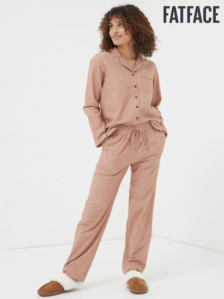 FatFace Beige Stripe Pyjama Set (D25190) | €41.50