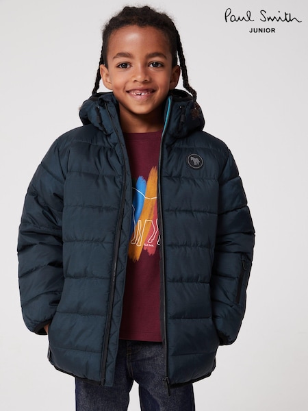 Paul Smith Junior Boys Navy Shower Resistant Padded Coat (D25773) | €106