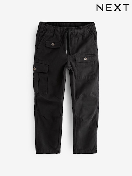 črna - 100% Cotton Cargo Trousers (3-16yrs) (D26015) | € 15 - € 19