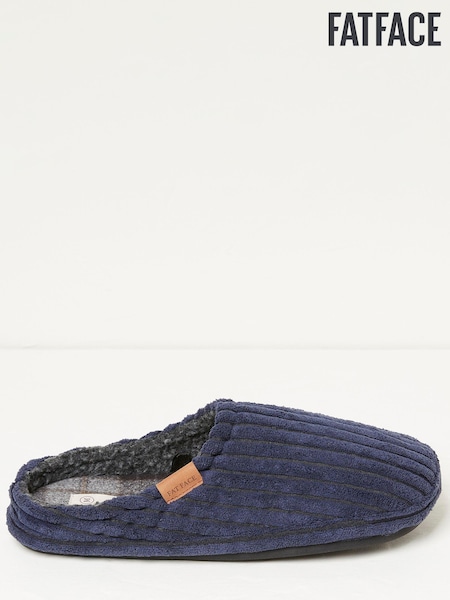 FatFace Blue Jamieson Cord Slippers (D26026) | €17.50