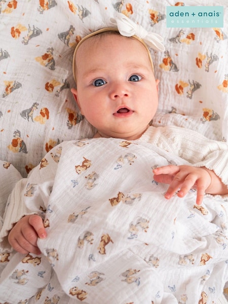aden + anais Animal Essentials 100% Cotton Muslin Blanket 4 Pack (D26035) | $60
