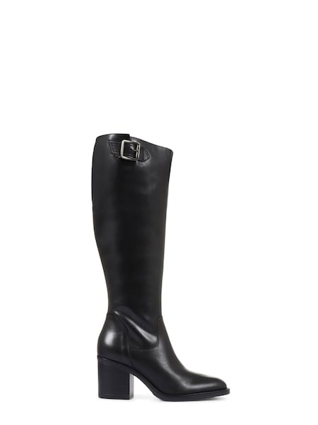 Jones Bootmaker Cesena Medium Leather Black Knee Boots (D26061) | €95