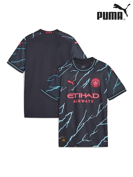 Puma Navy Manchester City Third Replica 23/24 Kids Football Shirt (D26116) | €80 - €95