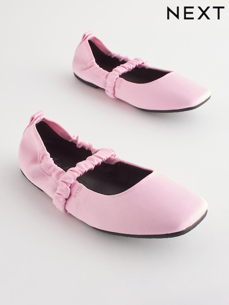 rožnata - Stretch Square Toe Mary Jane Shoes (D27338) | € 18 - € 24