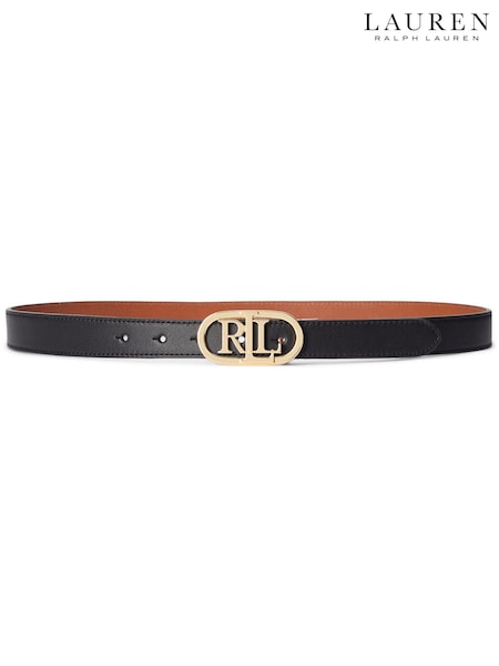 Lauren Ralph Lauren Oval-logo Reversible Leather Skinny Belt (D27563) | 126 €