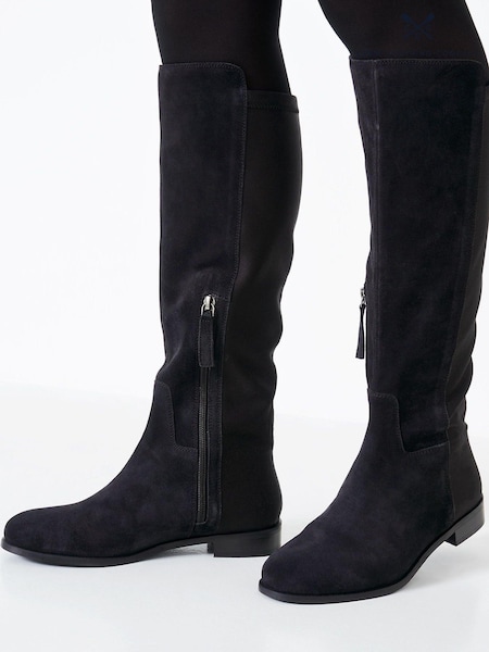 Crew Clothing Company Black Over The Knee Boots (D28255) | €89