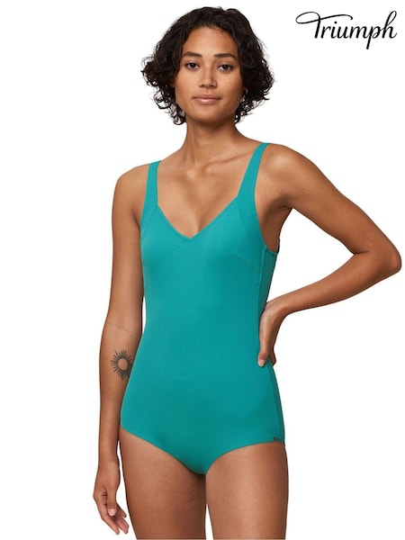 Triumph Green Padded Fully Lined Support Swimsuit (D28490) | €22.50
