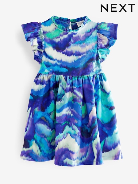 Blau - Ruffle Ponte Dress (3mths-7yrs) (D28531) | 16 € - 19 €