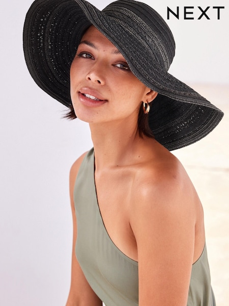 Schwarz - Sparkle Floppy Hat (D28761) | 8 €