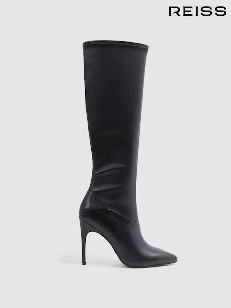 Reiss Carina Knee High Leather Boots (D28901) | € 458