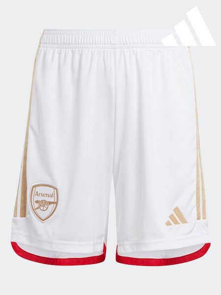 أبيض - شورت مباراة العودة Arsenal 23/24 من Adidas (D29682) | ‏3 ر.ع.‏