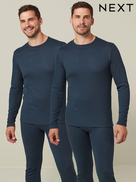 Navy 2 Pack Thermal Long Sleeve Top (D29704) | €15