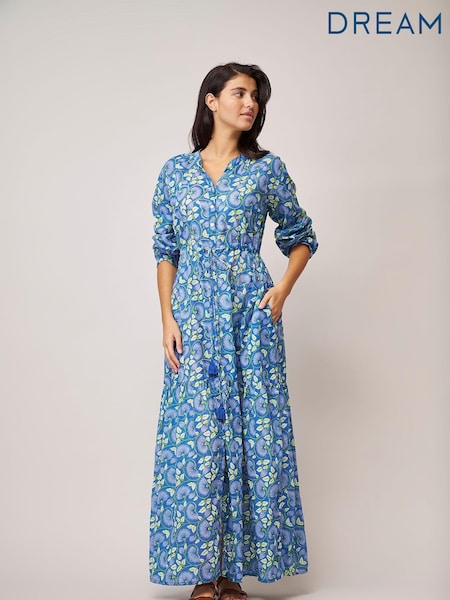 Dream Blue Nightingale Floral Maxi Dress (D29739) | €36
