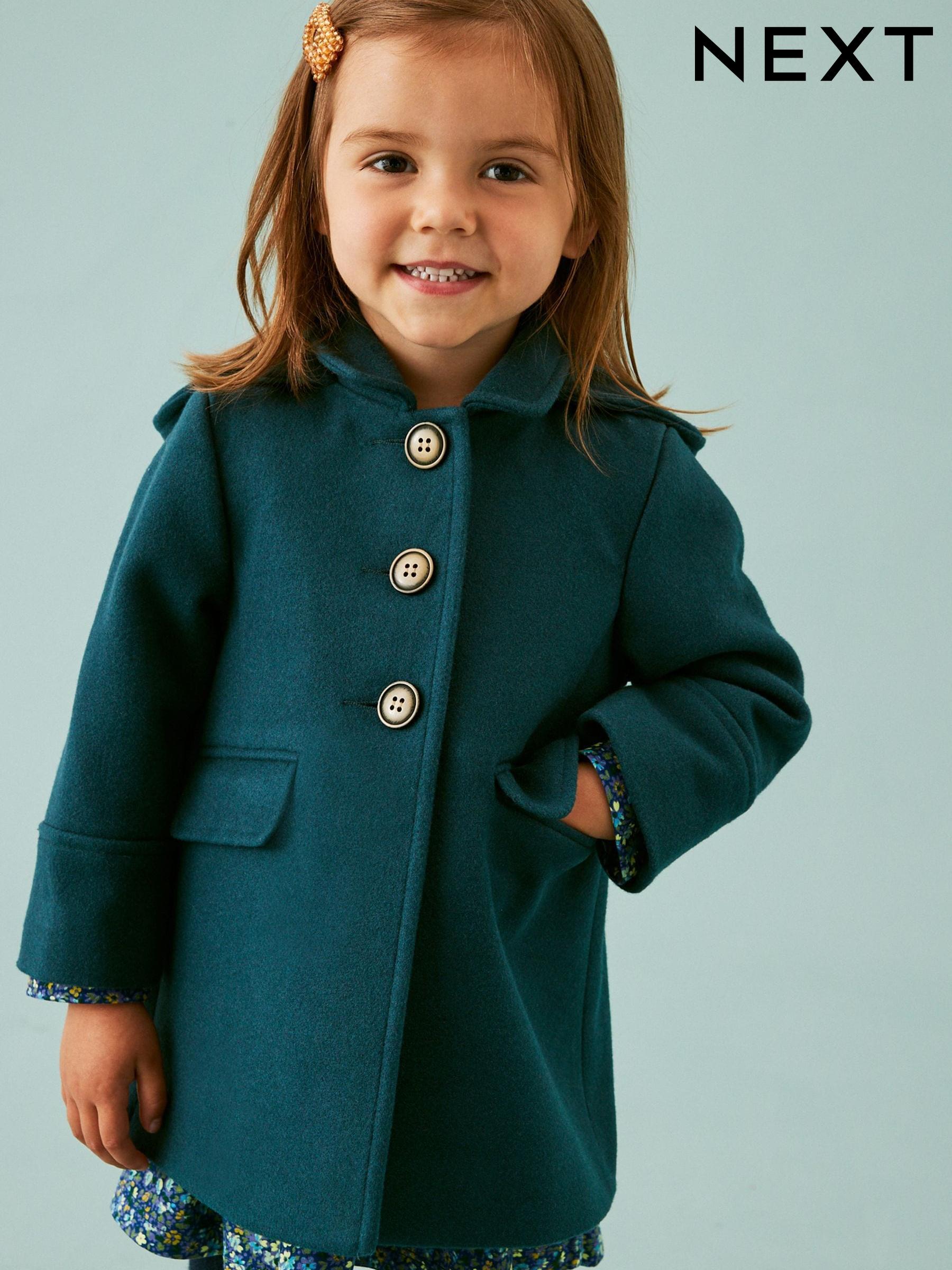 Next girls navy coat sales