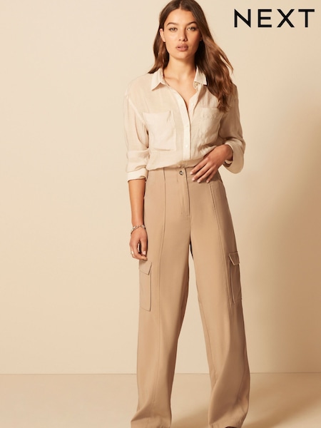 Stone Tailored Utility Cargo Straight Trousers (D29869) | €21.50