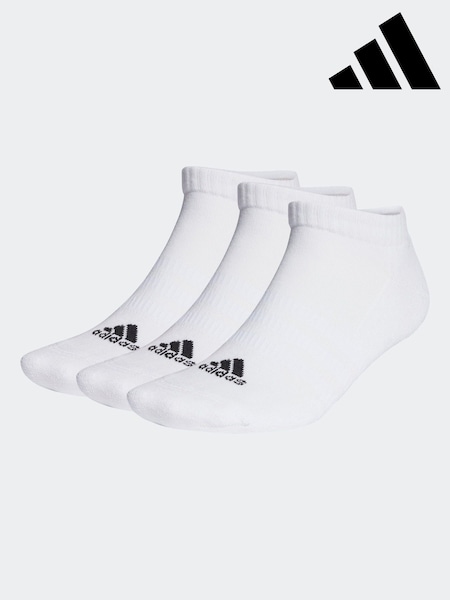 לבן - Adidas Cushioned Low Cut Socks 3 Pack (D30469) | ‏50‏₪