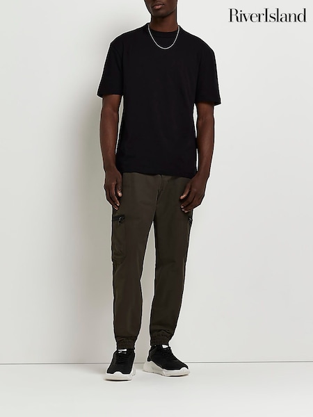 River Island Black 100% Cotton Regular T-Shirts 5 Pack (D32124) | 123 SAR