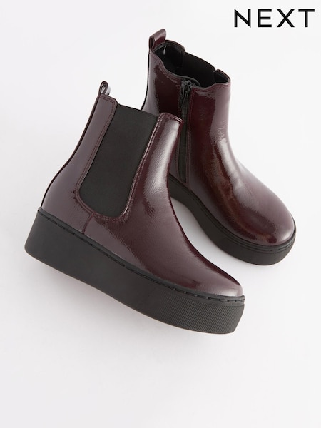 Rot, Burgunder - Chunky Chelsea Boots (D32365) | 10 € - 12 €
